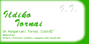 ildiko tornai business card